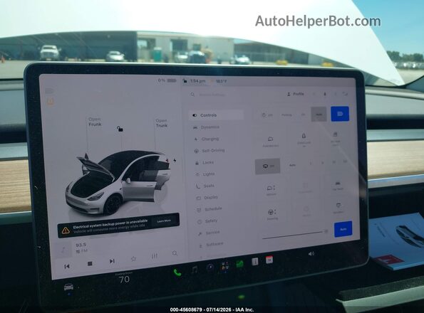 7SAYGDEF9RF081035 2024 TESLA MODEL Y Белый 