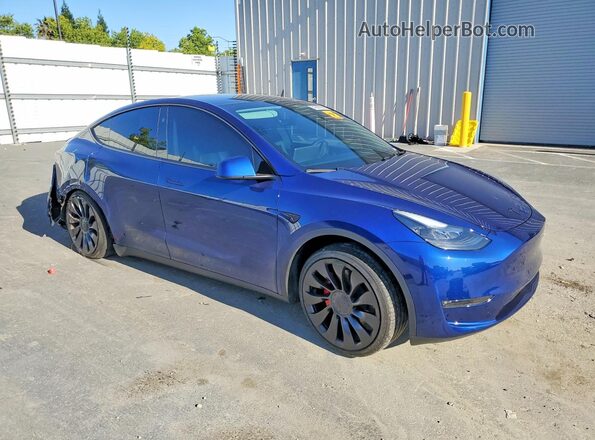 7SAYGDEF9RF154551 2024 TESLA MODEL Blue წინა მარჯვენა