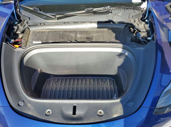 7SAYGDEF9RF154551 2024 TESLA MODEL Blue უკანა სალონის ხედი