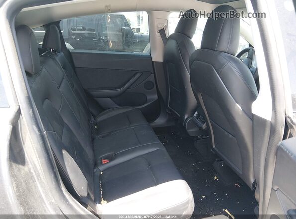 7SAYGDEFXNF405460 2022 TESLA MODEL Y Gray VIN sticker view