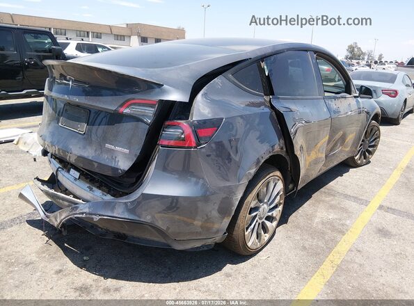 7SAYGDEFXNF405460 2022 TESLA MODEL Y Gray Rear right