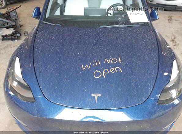 7SAYGDEFXNF414949 2022 TESLA MODEL Y Blue Vista trasera