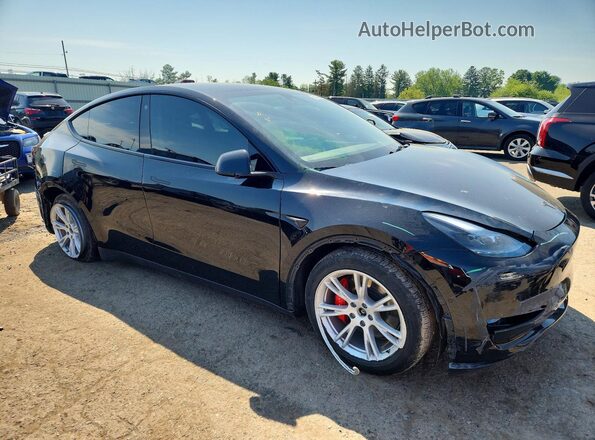 7SAYGDEFXNF460068 2022 TESLA MODEL Черный Передняя правая четверть