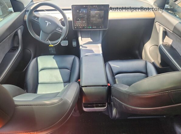 7SAYGDEFXNF460068 2022 TESLA MODEL Черный Вид панели приборов
