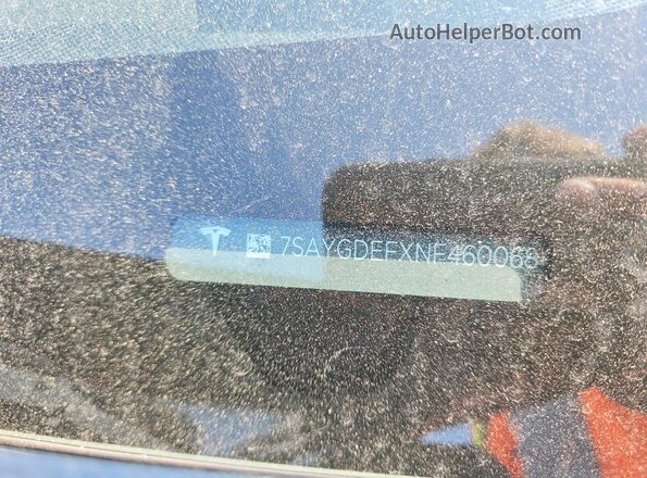 7SAYGDEFXNF460068 2022 TESLA MODEL Черный Вид подкапотного пространства