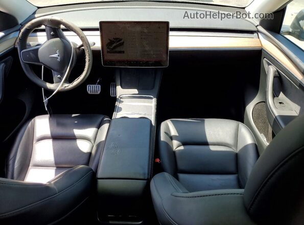7SAYGDEFXPF798797 2023 TESLA MODEL Gray წინა პანელის ხედი