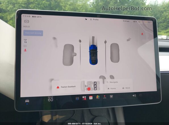 7SAYGDEFXRF026156 2024 TESLA MODEL Y Blue Vista de los asientos traseros