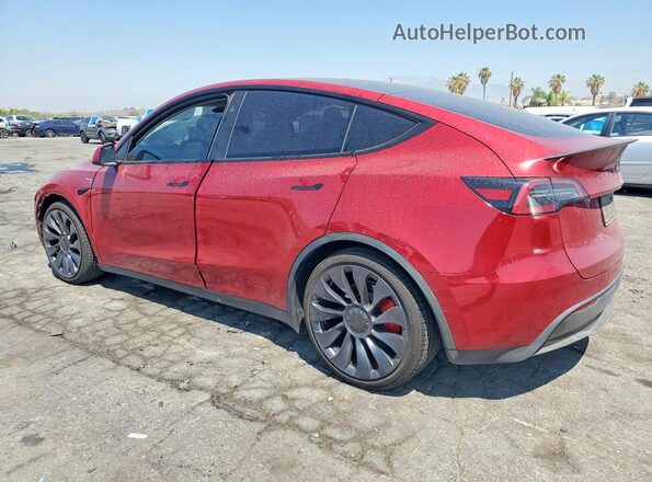 7SAYGDEFXRF058802 2024 TESLA MODEL Burgundy Հետևի ձախ