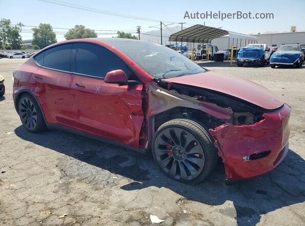 7SAYGDEFXRF058802 2024 TESLA MODEL Burgundy Առջևի աջ