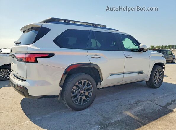 7SVAAABA2SX054722 2025 TOYOTA SEQUOIA White Trasero derecho