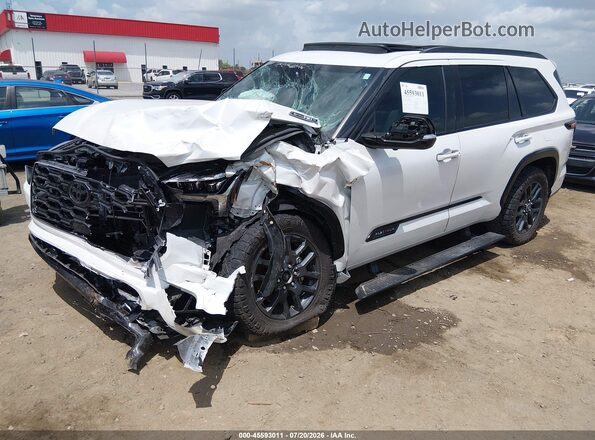 7SVAAABA4PX018280 2023 TOYOTA SEQUOIA Белый Передняя левая четверть