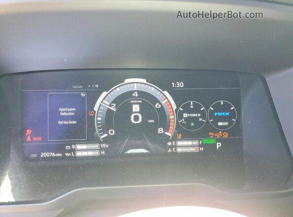 7SVAAABA7RX038557 2024 TOYOTA SEQUOIA White Instrument cluster view