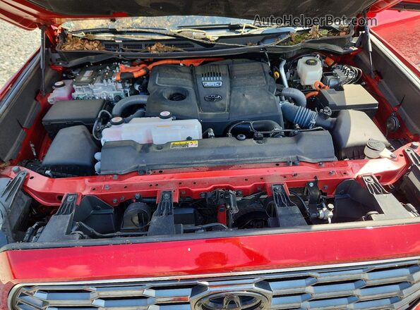 7SVAAABA7SX064503 2025 TOYOTA SEQUOIA Red Engine compartment view