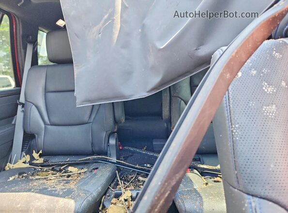 7SVAAABA7SX064503 2025 TOYOTA SEQUOIA Red Rear seats view
