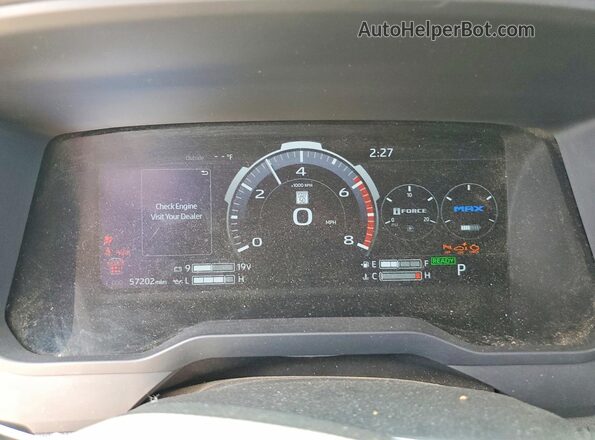 7SVAAABA8PX010229 2023 TOYOTA SEQUOIA White Instrument cluster view