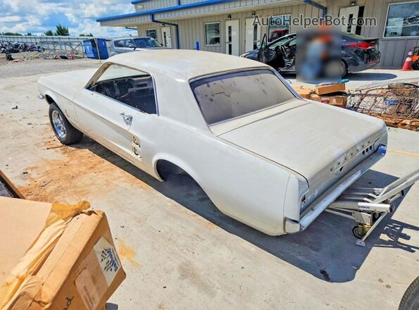 7T01C212686 1967 FORD MUSTANG White Trasero izquierdo