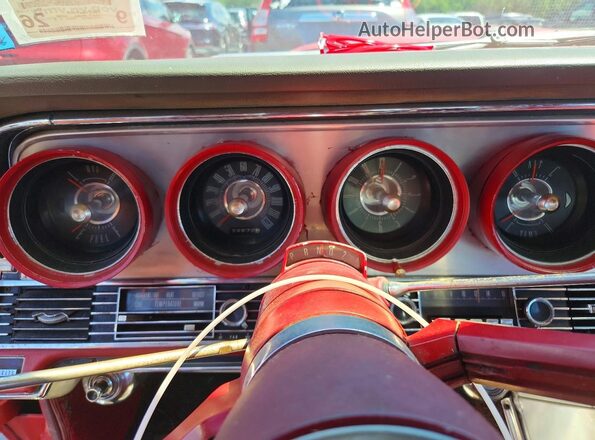 7Y82Z143022 1967 FORD THUNDRBIRD Red Vista del cuadro de instrumentos