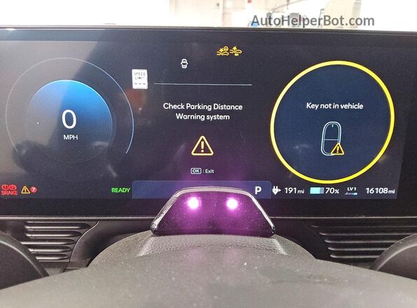 7YAKN4DA7SY014477 2025 HYUNDAI IONIQ Белый Вид щитка приборов