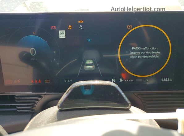 7YAKPDDC1SY039953 2025 HYUNDAI IONIQ Gray Widok zestawu wskaźników