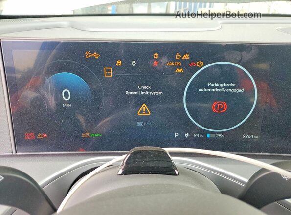 7YAMS5S10TY010413 2026 HYUNDAI IONIQ Silver Widok zestawu wskaźników