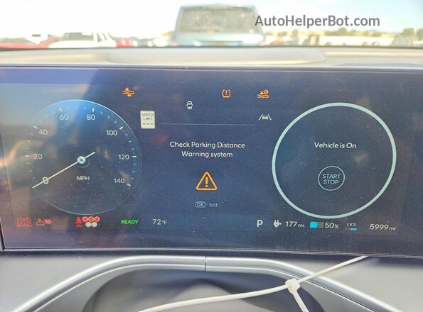 7YAMUFS37TY006540 2026 HYUNDAI IONIQ White Instrument cluster view