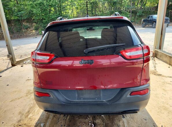 1C4PJLAS5HW617352 2017 JEEP CHEROKEE Red Вид салону спереду