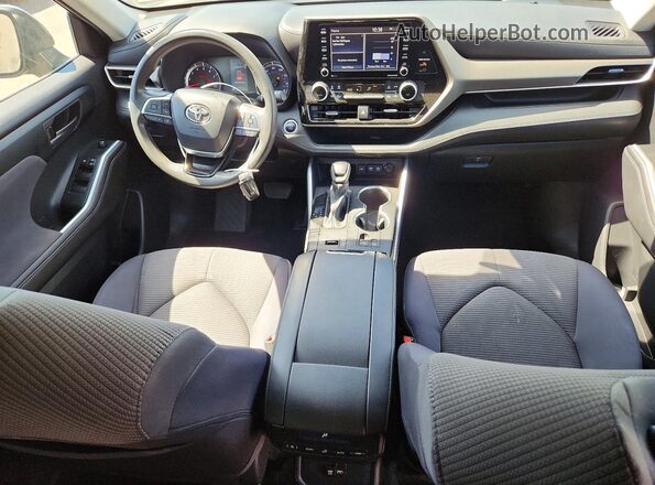 5TDCZRAH1MS039999 2021 TOYOTA HIGHLANDER Серый Вид щитка приборов