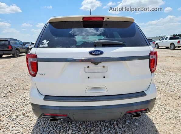 1FM5K7D8XJGC69104 2018 FORD EXPLORER Белый Вид салона спереди