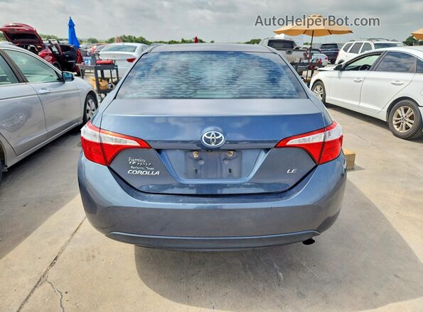 2T1BURHE1GC637920 2016 TOYOTA COROLLA Синий Вид салона спереди
