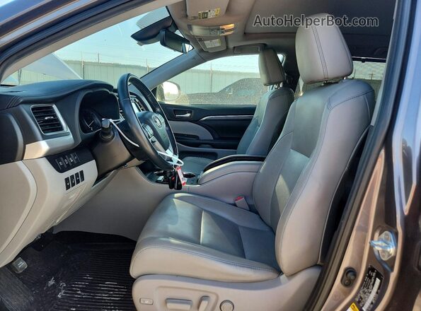 5TDYZRFH6KS325150 2019 TOYOTA HIGHLANDER Gray Vista del salpicadero