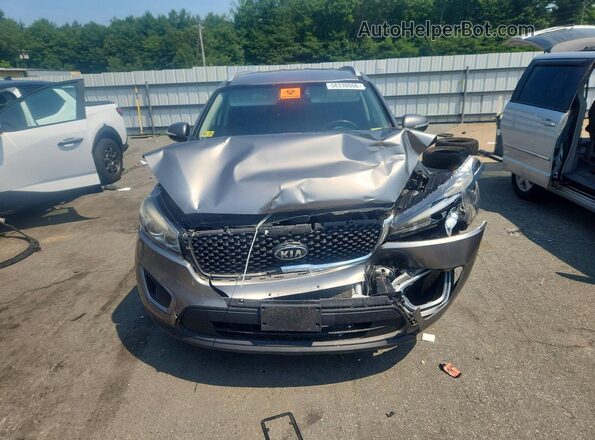 5XYPGDA52GG078585 2016 KIA SORENTO Gray Вид ззаду