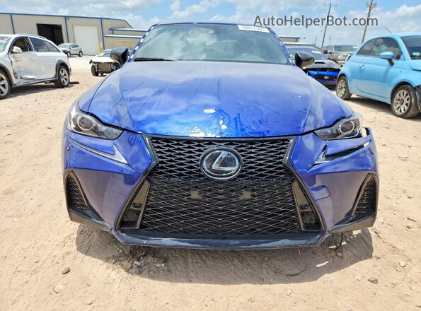 JTHBA1D27J5083680 2018 LEXUS IS Blue Հետևի տեսք