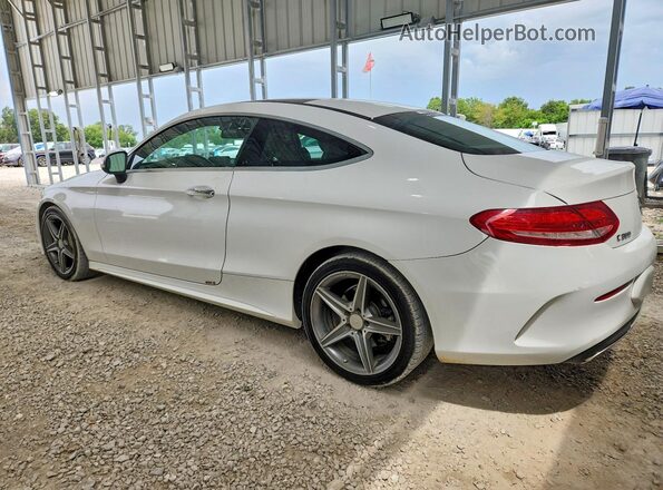 WDDWJ4JB3HF392677 2017 MERCEDES-BENZ C White Задня права чверть