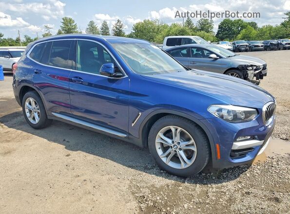 5UXTR9C52KLD90813 2019 BMW X3 Blue Vista frontal