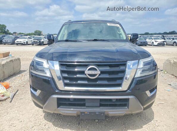 JN8AY2AC2M9147654 2021 NISSAN ARMADA Black Հետևի տեսք