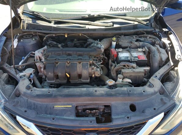 3N1AB7AP0HY241709 2017 NISSAN SENTRA Blue Widok komory silnika