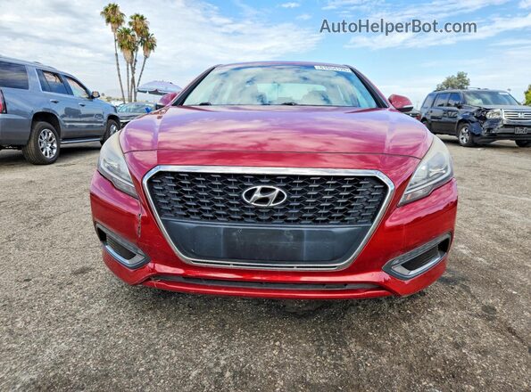 KMHE24L17GA009192 2016 HYUNDAI SONATA Red Rear view