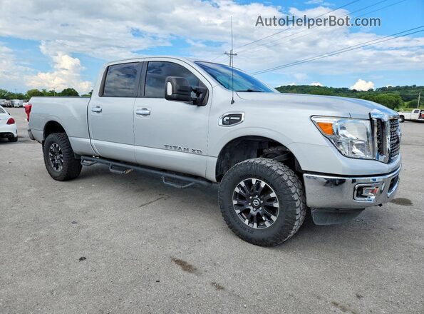 1N6BA1F33HN568820 2017 NISSAN TITAN Silver Դիմացի տեսք