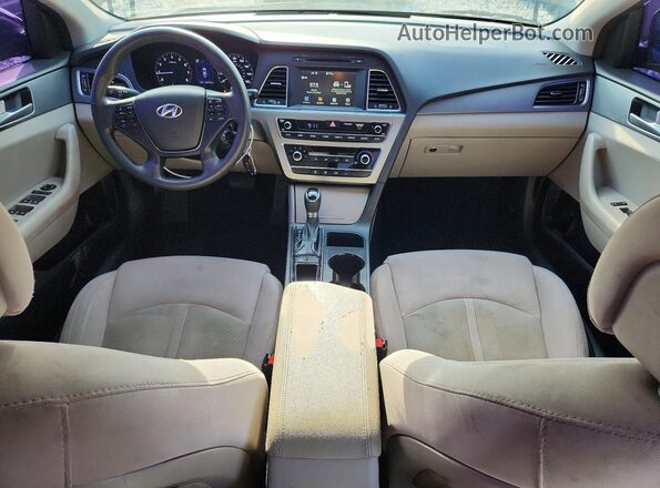 5NPE24AF1GH267896 2016 HYUNDAI SONATA Black Instrument cluster view