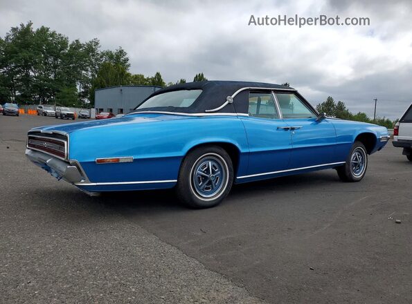 8J87N119347 1968 FORD THUNDERBIRD Blue წინა მარჯვენა