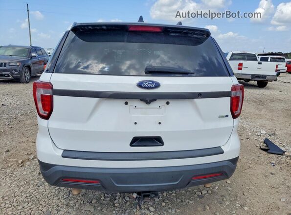 1FM5K8AR9JGC43399 2018 FORD EXPLORER White წინა სალონის ხედი