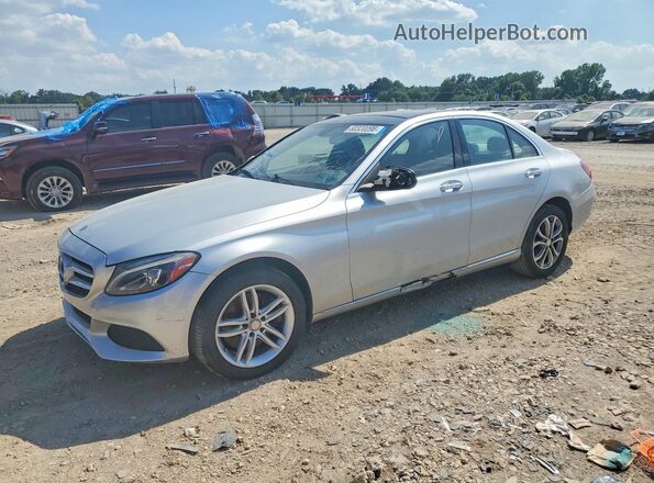 WDDWF4KB8GR128075 2016 MERCEDES-BENZ C-CLASS Silver Задня ліва чверть