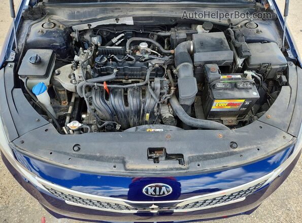 5XXGT4L34JG214413 2018 KIA OPTIMA Blue Widok komory silnika