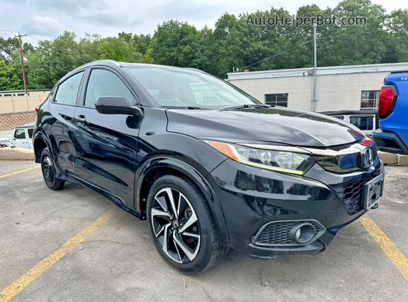 3CZRU6H19KG712947 2019 HONDA HR-V Black Вид спереду