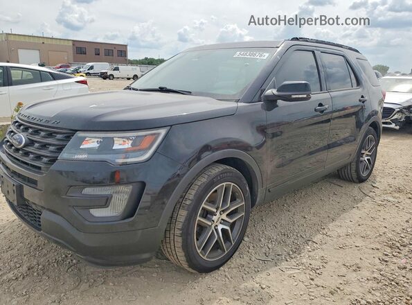 1FM5K8GT6HGD62413 2017 FORD EXPLORER Black უკანა მარცხენა