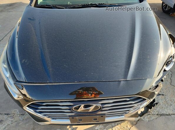 5NPE24AF7KH767831 2019 HYUNDAI SONATA Black Вид підкапотного простору