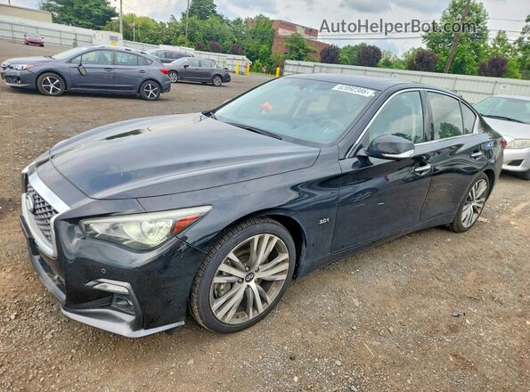 JN1EV7AR2KM550344 2019 INFINITI Q50 Black Հետևի ձախ