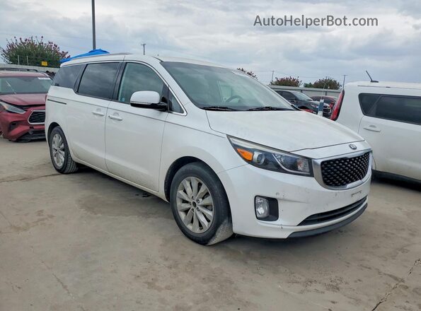 KNDMC5C13H6253848 2017 KIA SEDONA White Դիմացի տեսք