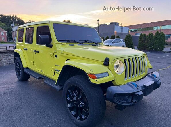 1C4JJXP63NW275287 2022 JEEP WRANGLER Желтый Вид спереди