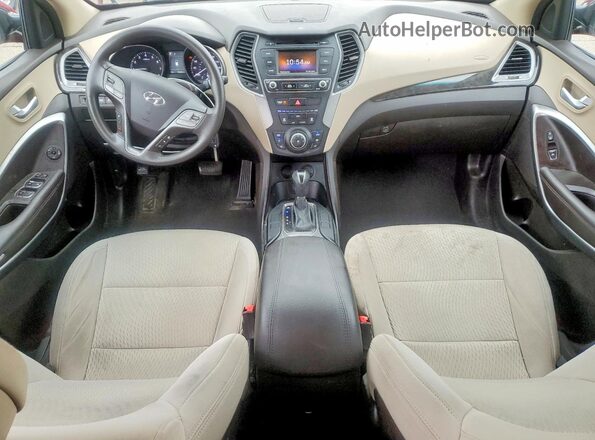 5XYZTDLB8HG394954 2017 HYUNDAI SANTA Red ხელსაწყოთა პანელის ხედი